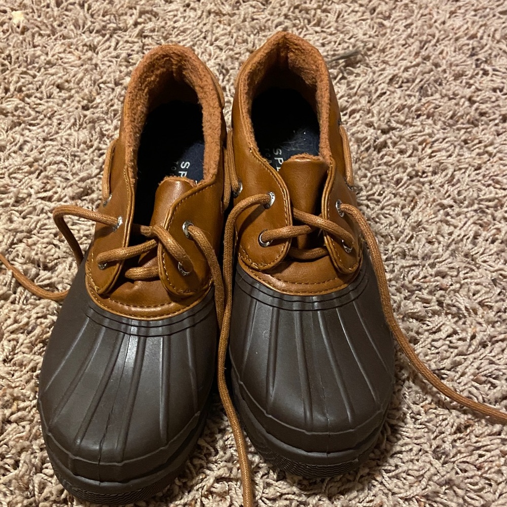 Sperry Brown and Tan duck shoes